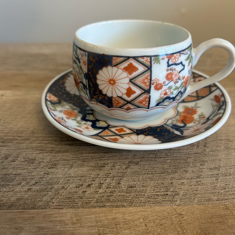 Mikado By JSC Tea Cup W/ Saucer Shafford Japan No Flaws‎